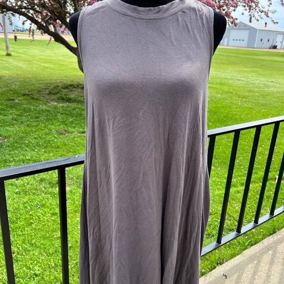 WISHLIST women's size L gray dress, wrap back - Picture 1 of 9